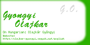 gyongyi olajkar business card